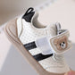 Baskets enfant en cuir artificiel, couleur kaki
