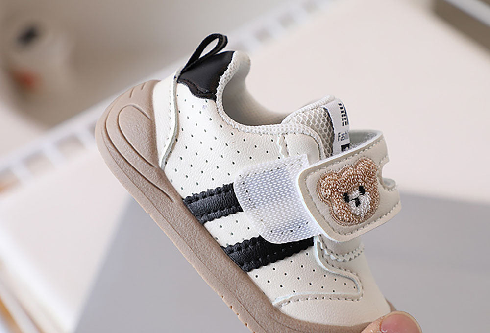 Baskets enfant en cuir artificiel, couleur kaki