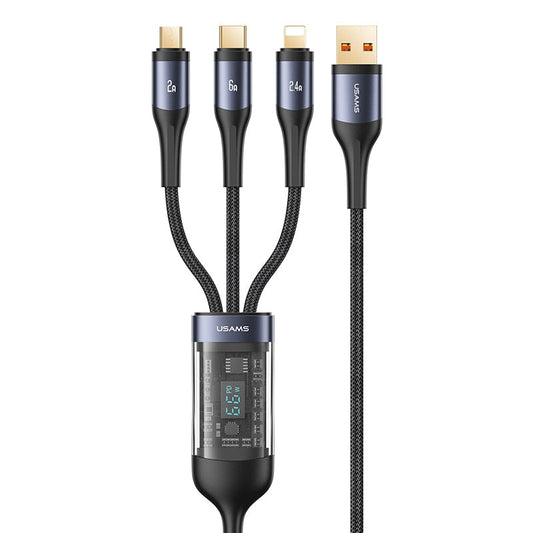 Câble universel avec options de charge rapide pour plusieurs appareils