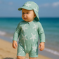 Chapeau de soleil assorti pour bébé, protection UV