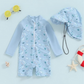 Ensemble de bain bébé avec manches longues et col haut