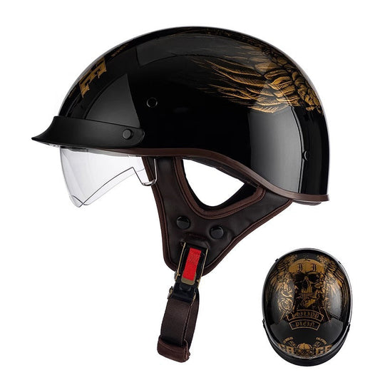 Casque demi-intégral adapté à la conduite en ville