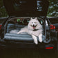 Lit de voiture pour chien en simili cuir, vue de côté