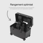 Valise cabine en composite tricouche avec poignée télescopique