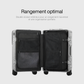 Hublot de la valise montrant le port USB intégré