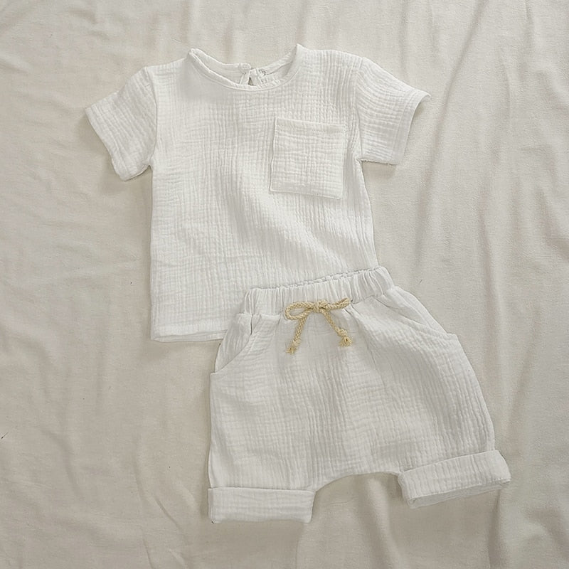 Zoom sur la texture du tissu en coton