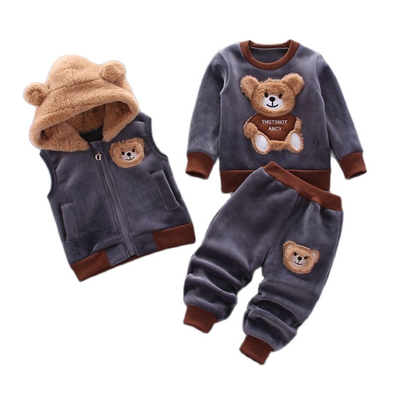Ensemble enfant en polaire douce avec capuche