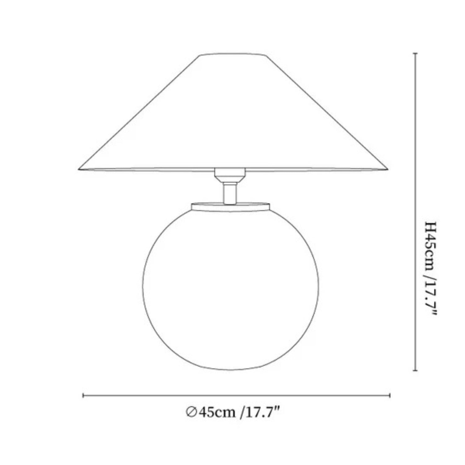 Lampe allumée montrant l'effet de lumière douce