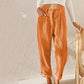 Vue arrière du pantalon en velours côtelé élégant