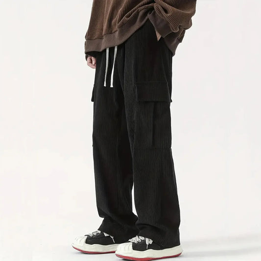 Pantalon ample en velours côtelé, parfait pour un style urbain