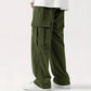 Pantalon en velours côtelé avec coupe ample et poches visibles