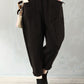 Pantalon en velours côtelé, coupe large, vue de face