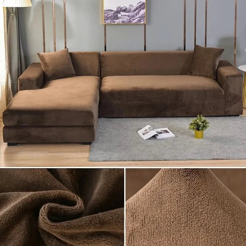 Housse de canapé verte s'adaptant à une chaise d'appoint