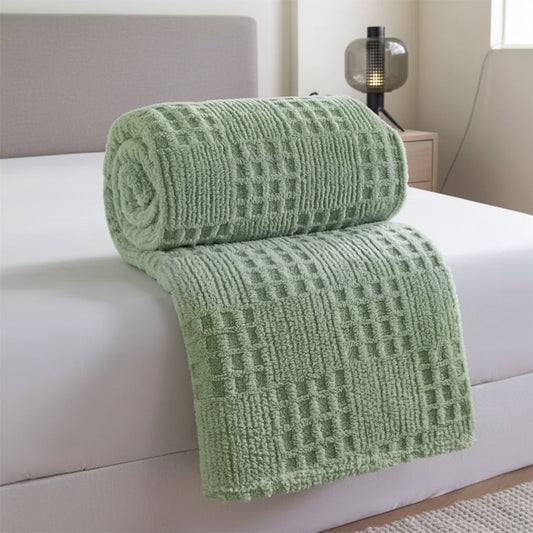 Couverture en velours épaisse, parfaite pour les soirées fraîches