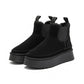 Bottines noires élégantes avec lignes modernes