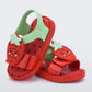 Chaussures enfant motif pastèque, vue de côté