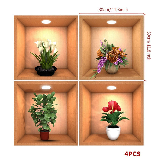 Autocollant plante moderne en PVC amovible