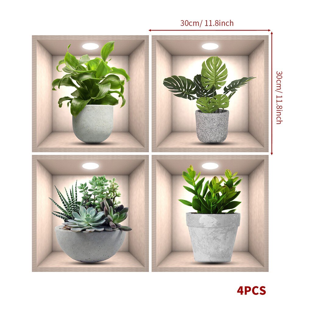Vue d'ensemble de plusieurs autocollants plantes