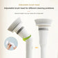 Gros plan sur la tête rotative de la brosse de nettoyage