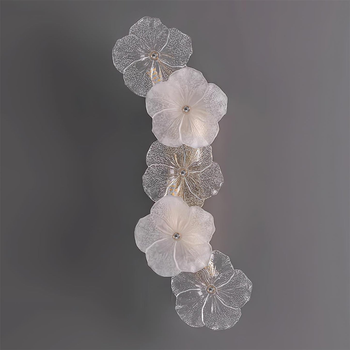 Design sculptural de l'applique en verre