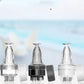 Peigne applicateur d'huile avec dents ergonomiques en gros plan