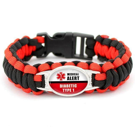 Bracelet d'alerte médicale pour enfant en acier inoxydable