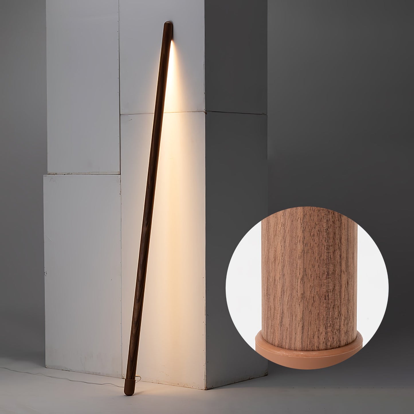 Vue d'ensemble de la lampe intégrée dans un décor naturel