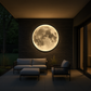 Lampe murale en forme de lune avec éclairage LED intégré