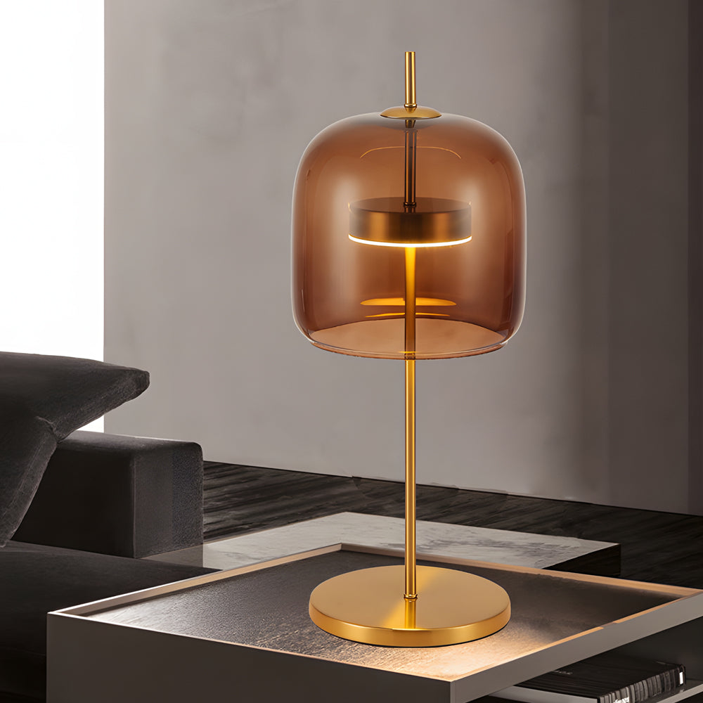 Lampe élégante sur fond neutre, design moderne