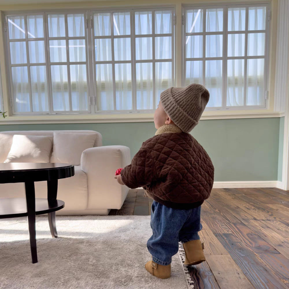 Veste pour enfant avec poches profondes et boutons