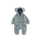 Combinaison polaire bébé avec imprimé animal coloré