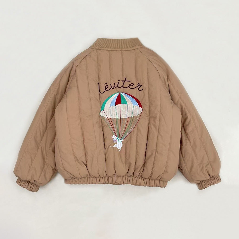 Veste enfant en polaire montrée de profil
