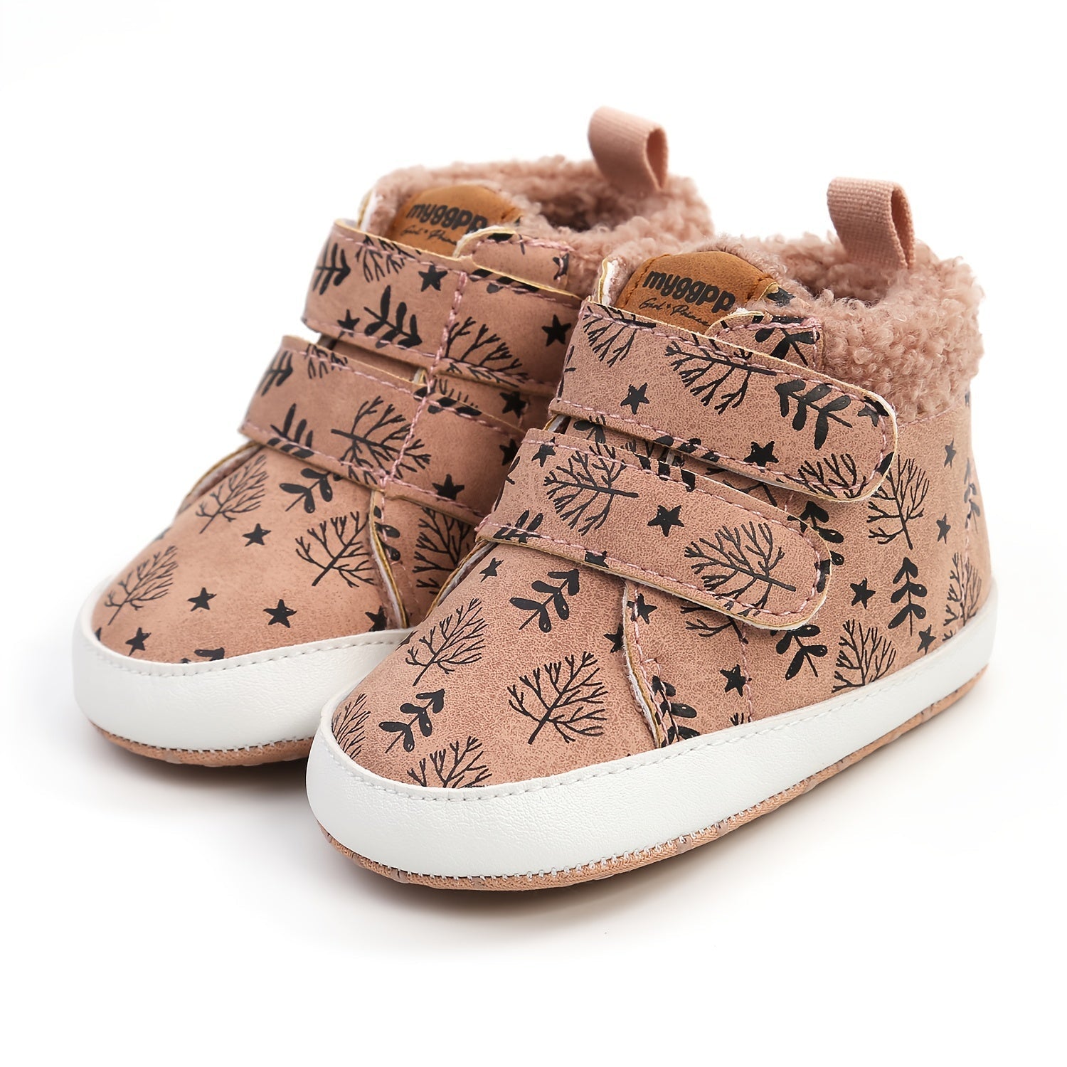 Détail des coutures robustes des bottes bébé