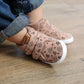 Bottes bébé avec fermeture Velcro, vue de dessus