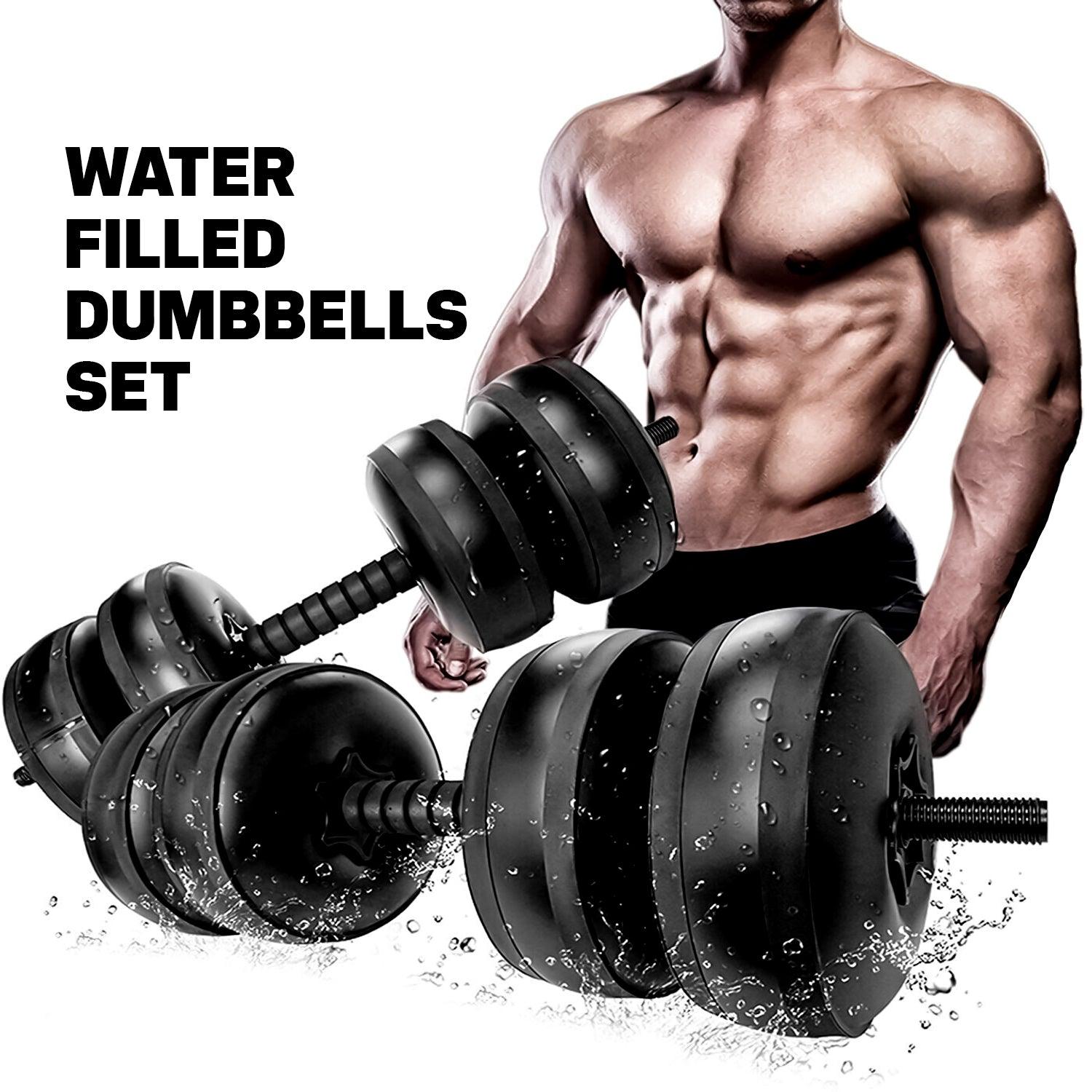 Détail des matériaux en ABS des haltères à eau