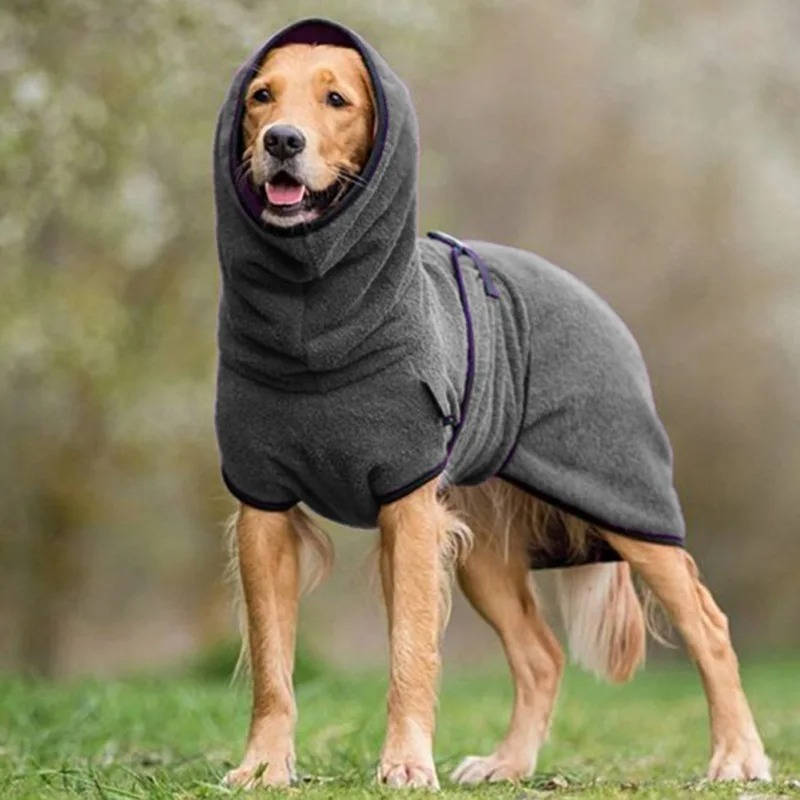 Manteau imperméable pour chien avec bandes réfléchissantes et fermeture velcro