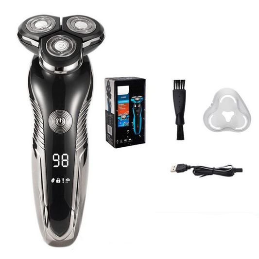 Rasoir électrique avec accessoires pour usage humide et sec