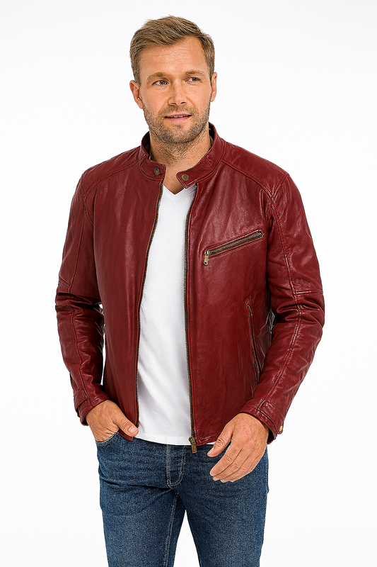 Vue de face d'une veste élégante et fonctionnelle