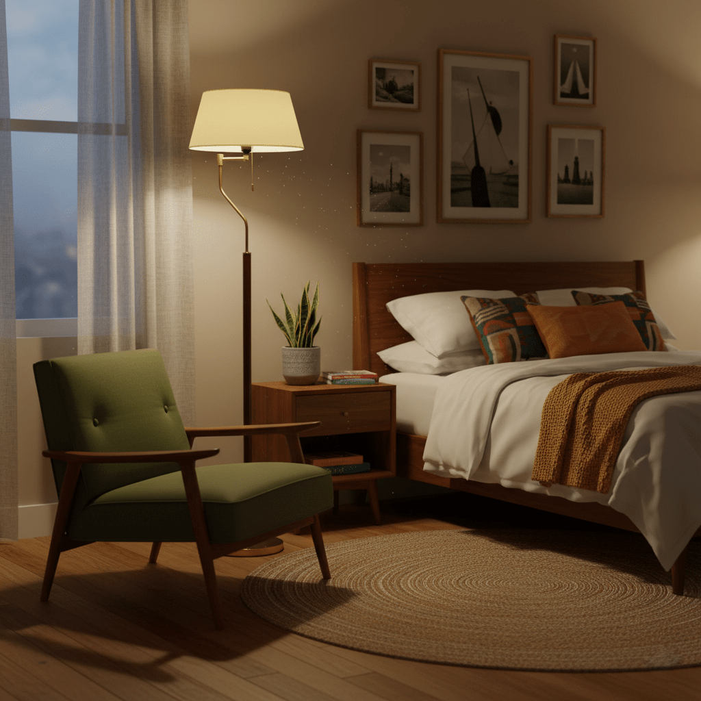 Détail du pied en noyer élégant et raffiné