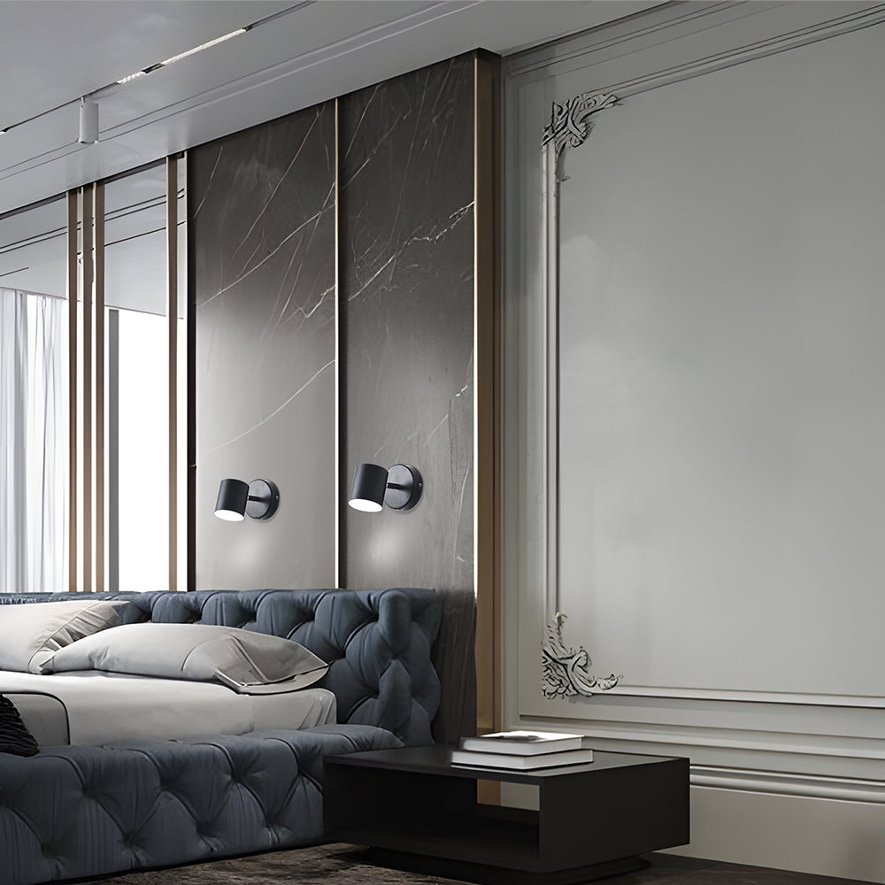 Applique murale installée dans un salon moderne