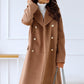 Manteau long avec col large, idéal pour un look sophistiqué