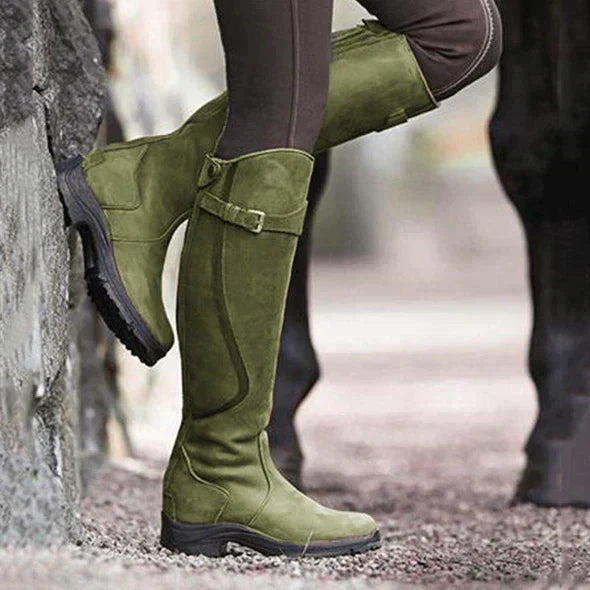 Semelle texturée antidérapante sur bottes pour femmes