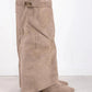 Bottes en cuir noir avec finition élégante