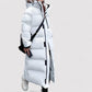 Veste puffer noire avec capuche, vue arrière
