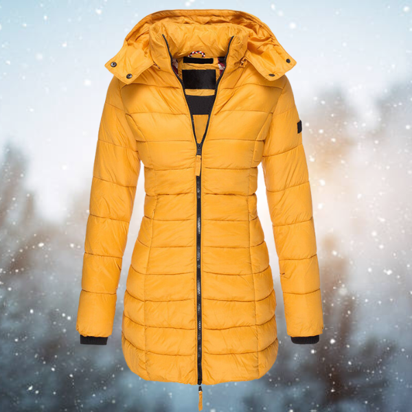 Veste matelassée femme avec capuche et fermeture éclair