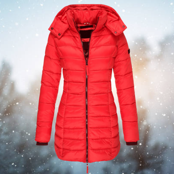 Fermeture éclair intégrale de la veste d'hiver pour femme