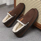 Chaussons en laine avec vue de dessus