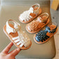 Sandales enfant tissées avec fermeture Velcro ajustable