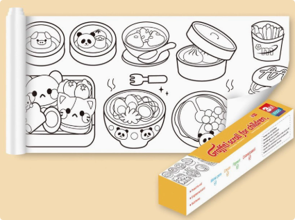 Papier épais avec motifs à colorier pour enfants