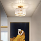 Lampe de plafond moderne avec détails en métal noir